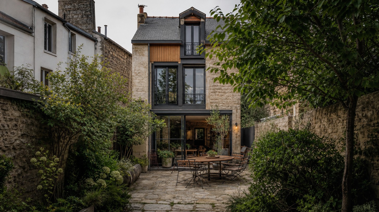 concevoir une maison sur un terrain étroit