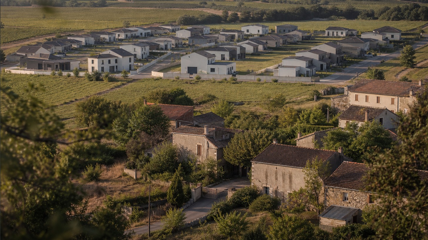 Terrain en lotissement ou terrain diffus